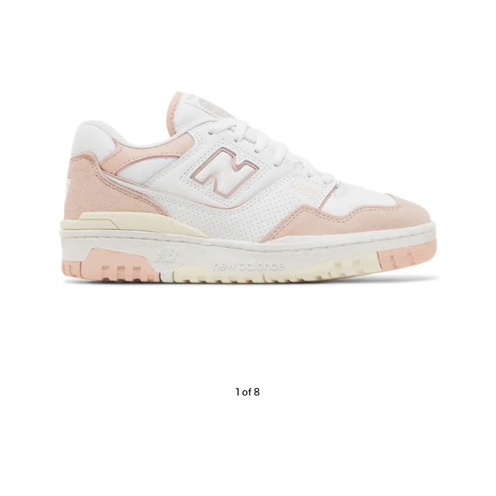 New Balance 550 Sneakers in Pink and Gray